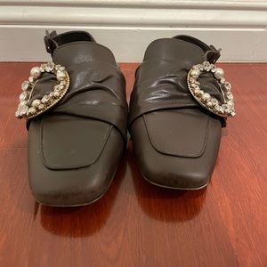 Cute Miu Miu brown loafers